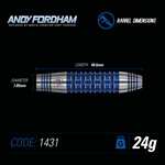 Andy Fordham SE 24 gram 90% Tungsten