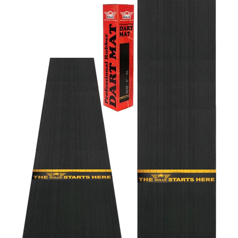 Rubber dart mat Bull's 300x60 cm met throwline sticker